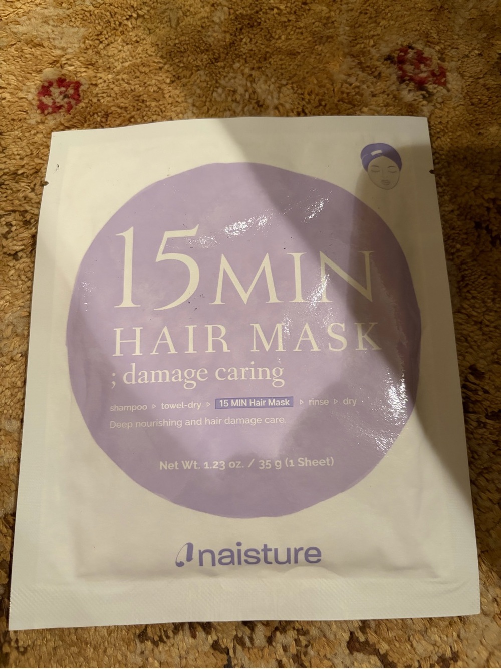 Naisture 15 Min Hair Mask - Damage Caring (Lavender)